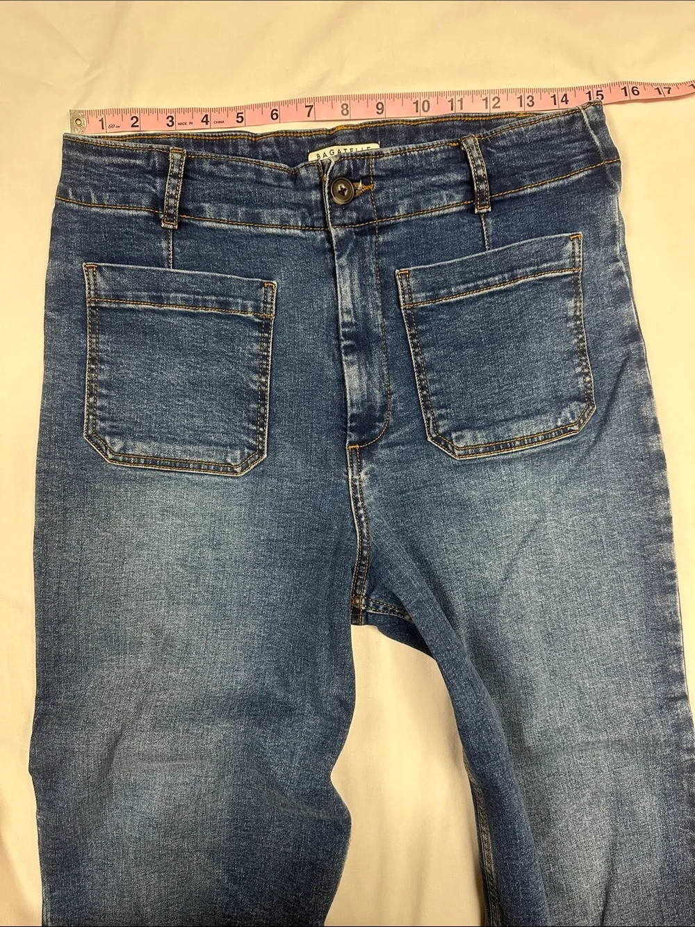 Classic Wide-Leg Blue Women’s Jeans - Picture 4 of 7